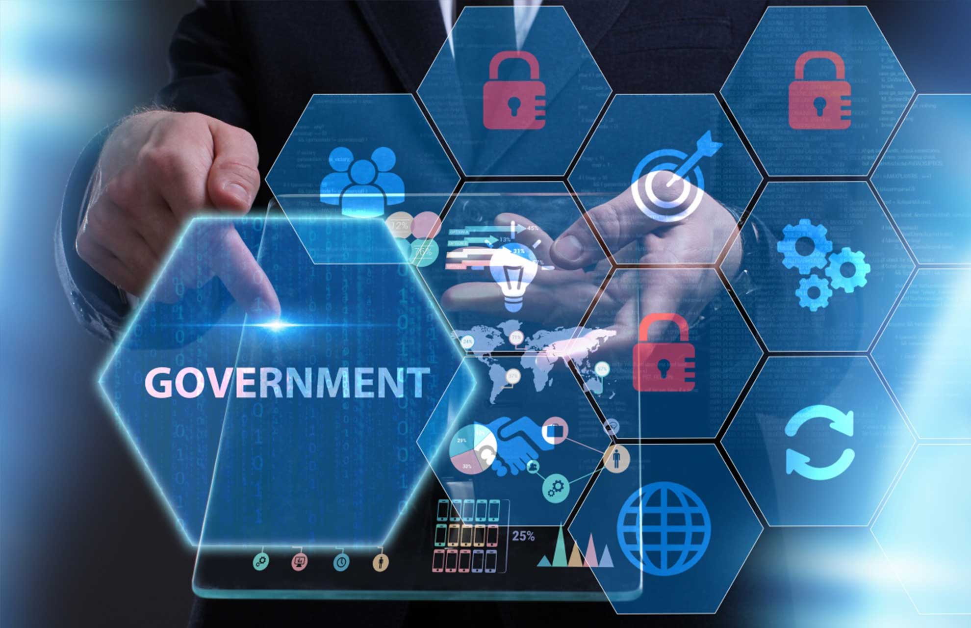 Abstract digital technology representing the future of AI-powered government services — the gap between what is possible and what most governments currently offer is the biggest opportunity in public policy
