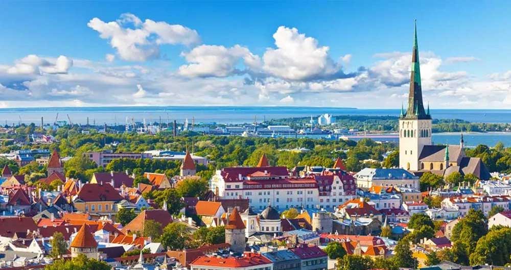 Tallinn Estonia skyline — Estonia is recognised globally as the world's most advanced digital government, with over 99% of public services available online