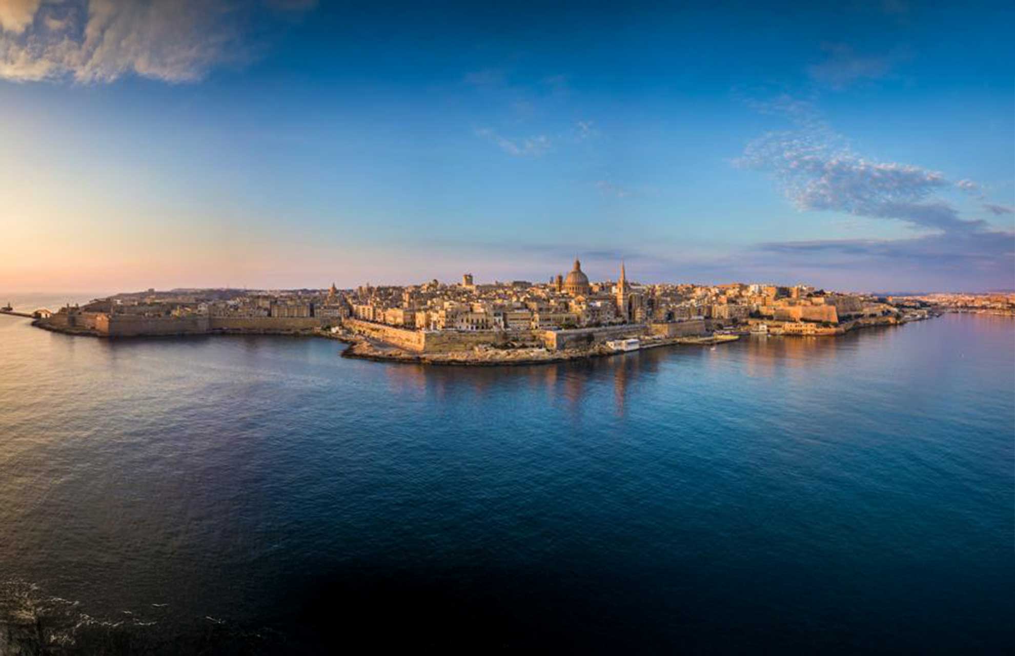 Malta harbor representing EU holding and gaming jurisdiction