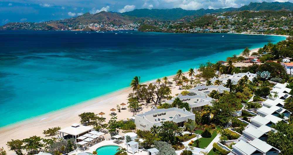 Grenada harbour and coastline — the only Caribbean citizenship by investment passport that offers eligibility for the US E-2 Treaty Investor Visa