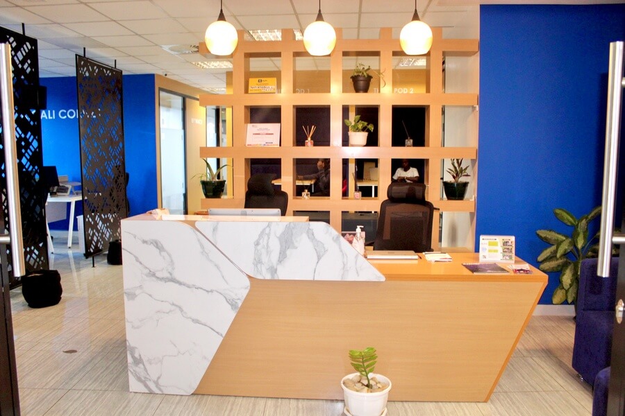 Modern office buildings in Kigali — Rwanda's business district reflects the country's rapid economic development and ambition